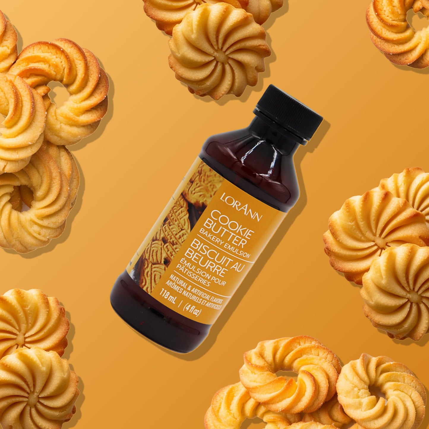 Lorann Cookie Butter Bakery Emulsion, 4 Ounce Bottle