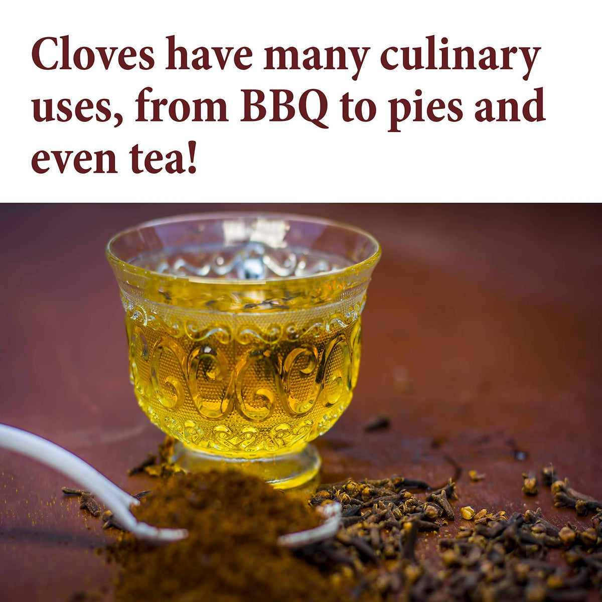 The Spice Way Cloves - Ground (4 Oz) Clove Powder Or Clove Spice, For Many Savory Dishes And Even Ground Cloves Tea