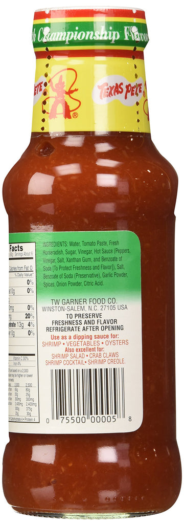 Texas Pete Seafood Cocktail Sauce - 12 Ounce, Model 14.005, Perfect for Dipping and Flavoring Seafood Dishes