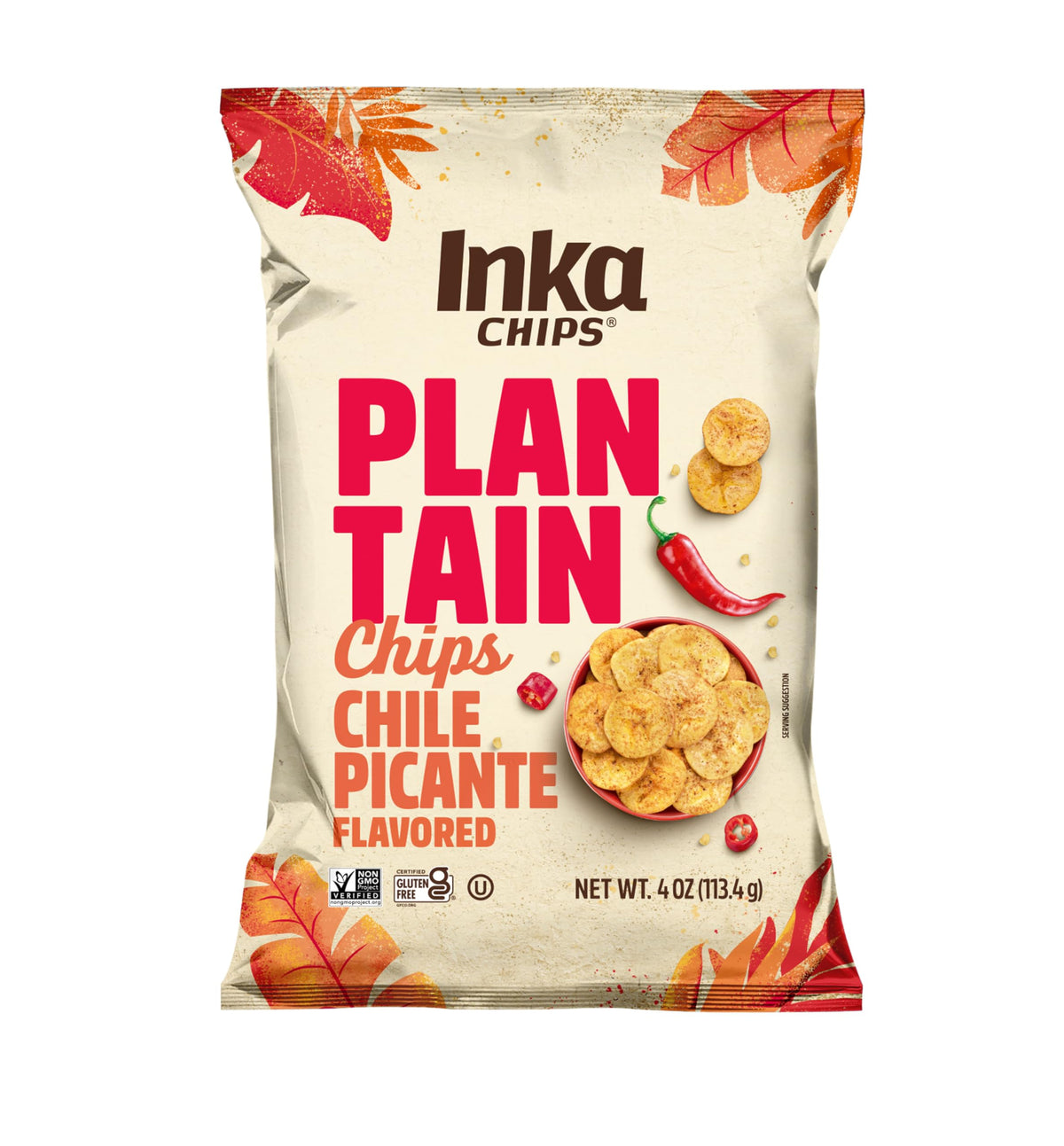 Inka Crops Chile Picante Plantain Chips (Pack Of 12)