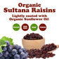 Food To Live Organic Sultana Raisins, 5 Pounds - Non-Gmo, Unsweetened, Unsulfured, Lightly Coated With Organic Sunflower Oil, Ve