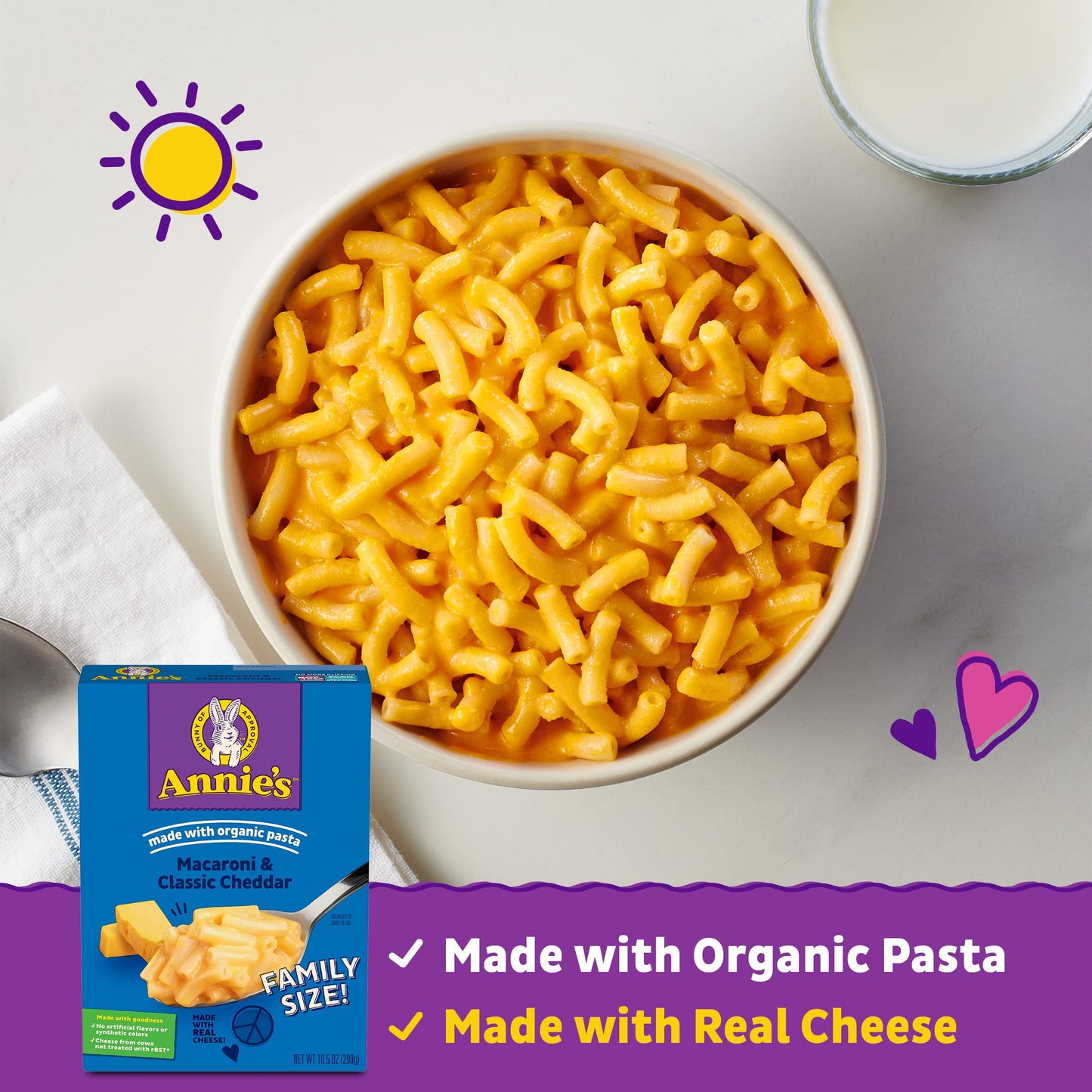 Annie'S Homegrown Mac & Cheese Classic Family Size, 10.5000-Ounces (Pack Of6)