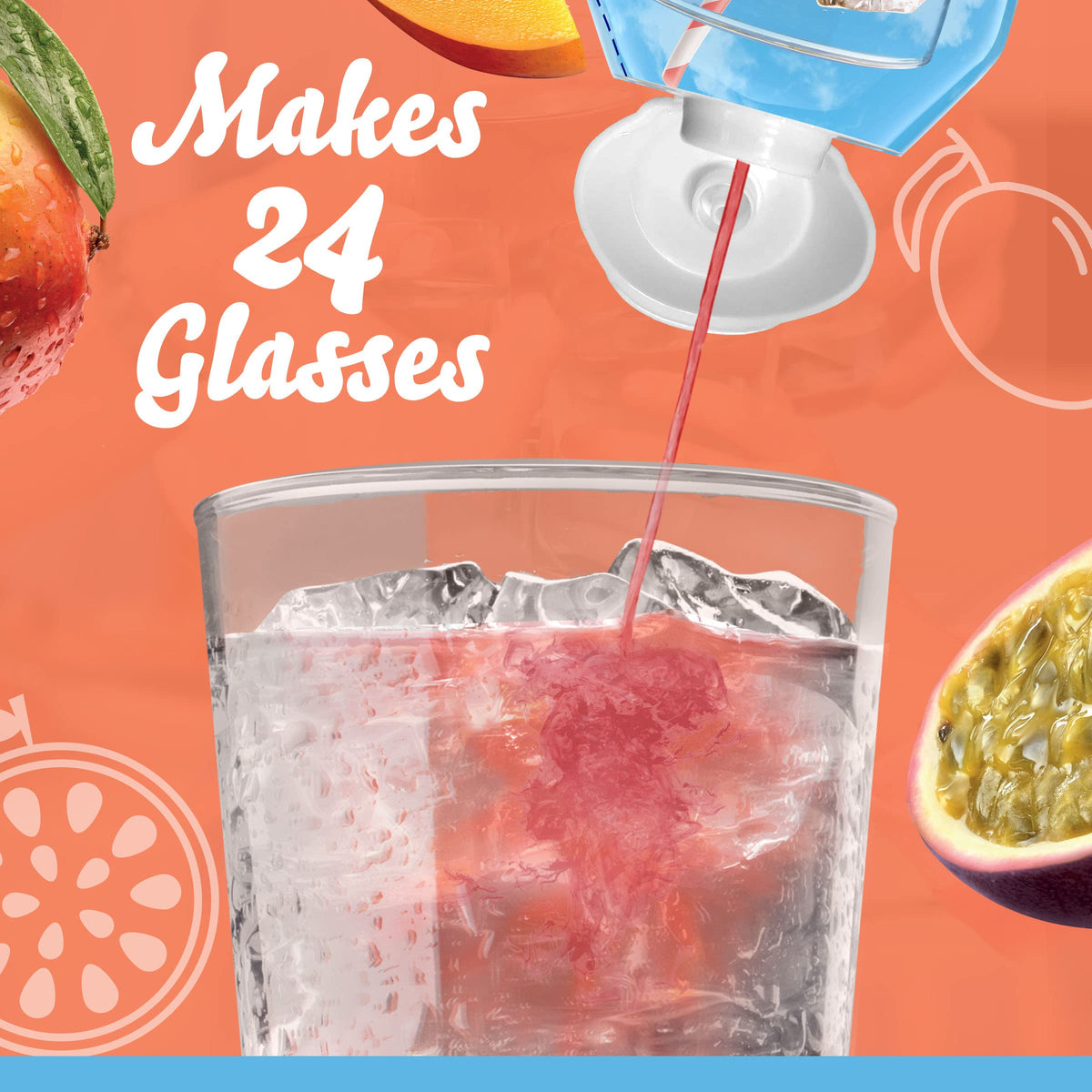Crystal Light Sugar-Free Zero Calorie Liquid Water Enhancer - Mango Passionfruit Water Flavor Drink Mix (1.62 fl oz Bottle) (Pac