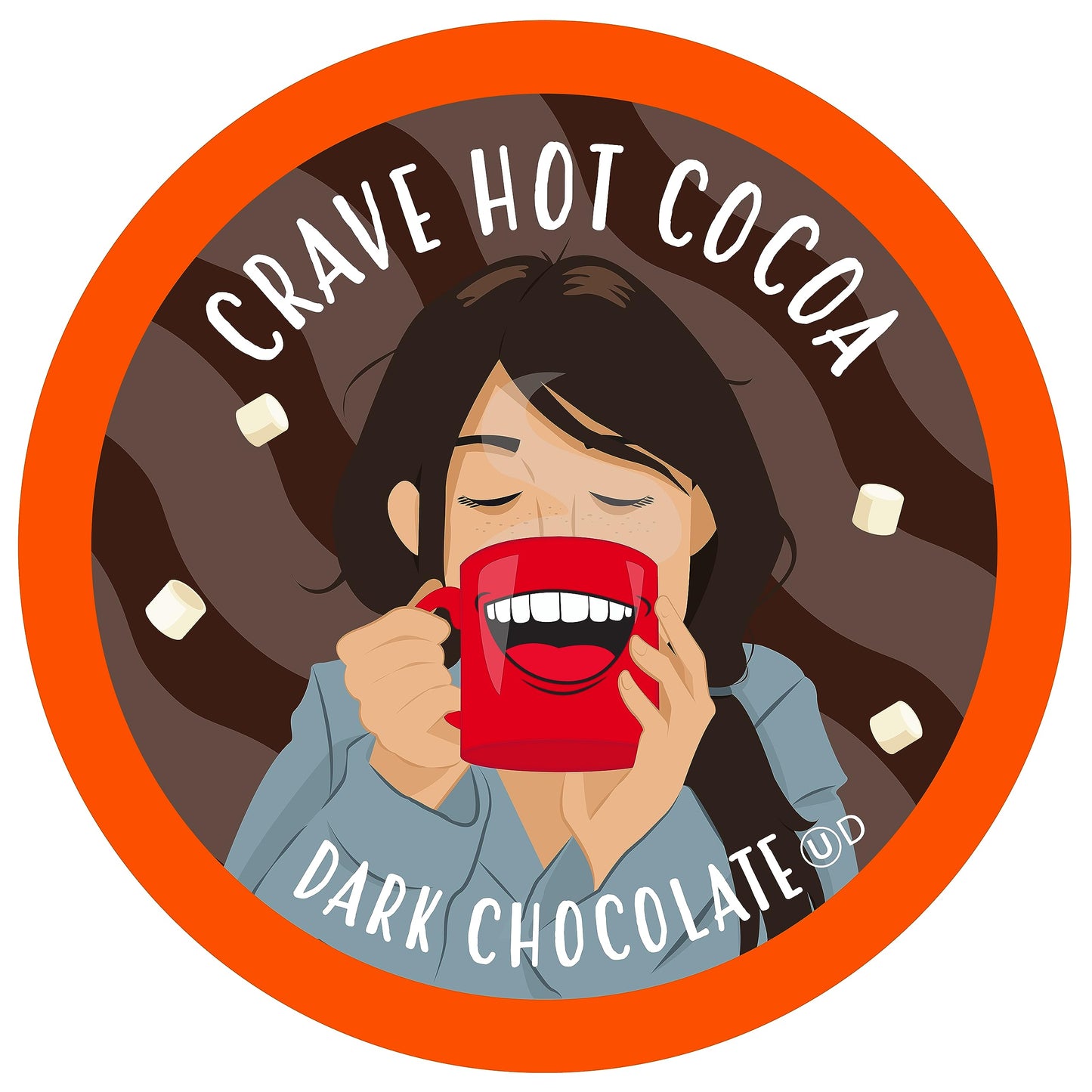 Crave Hot Chocolate Pods for 2.0 K-Cup Brewers, Dark Chocolate, 40 Count