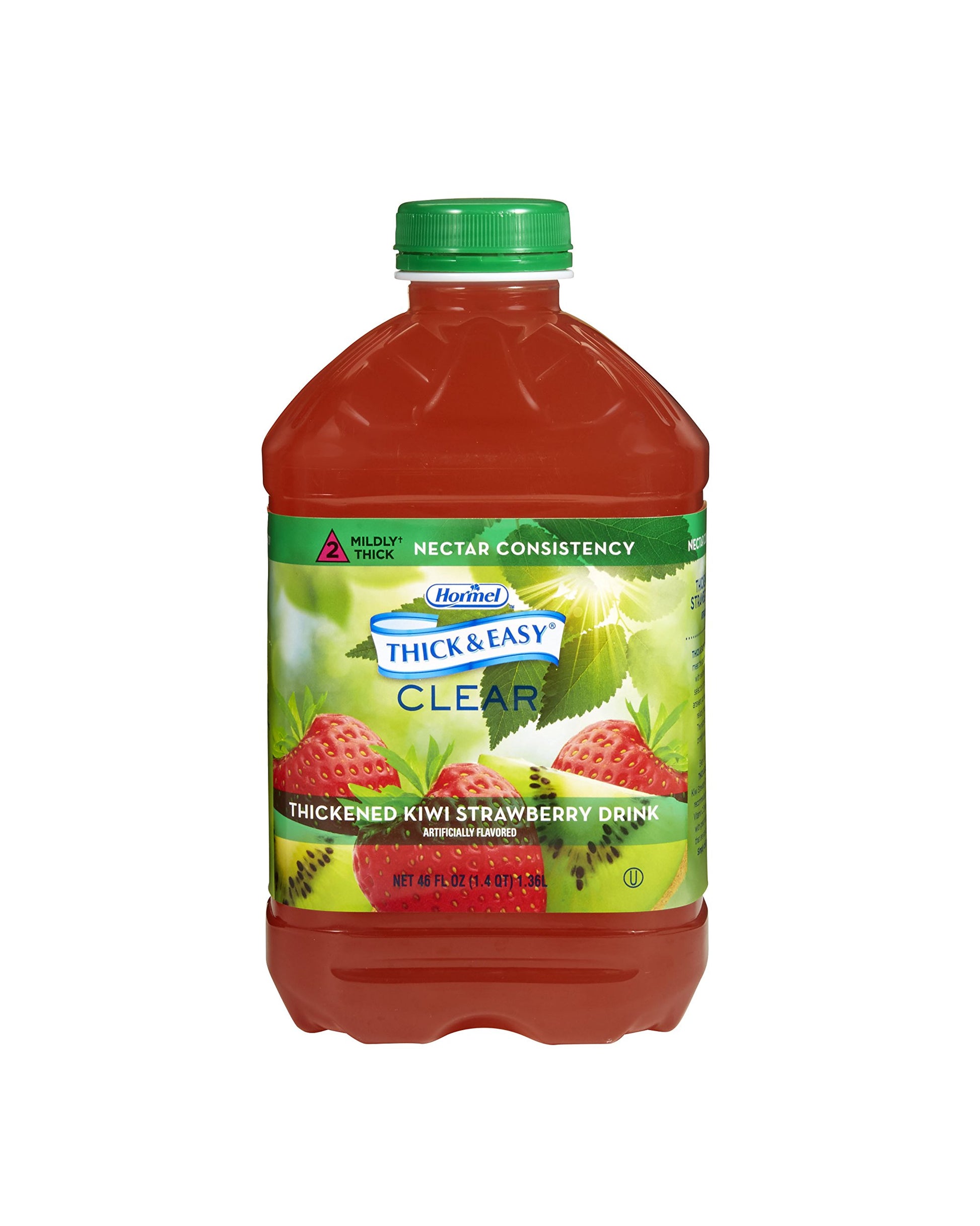 Thick & Easy Clear Thickened KiwiStrawberry Drink, Nectar Consistency, 46 Ounce