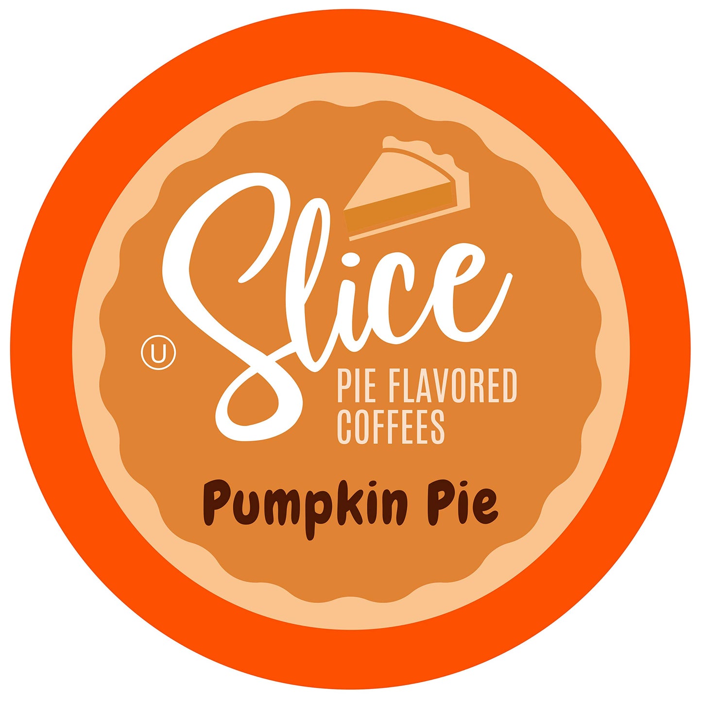 Slice Coffee Pumpkin Pie Flavored Coffee, K Cup Compatible, 40 Count