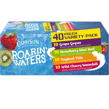 Capri Sun Roaring Waters Juice Box, 60 Ounce - 40 Count