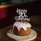 Sotpot Happy 70Th Birthday Cake Topper Silver Glitter 70Th Cake Toppers 70 Birthday Cake Decorations Cheers To 70 Fabulous Party