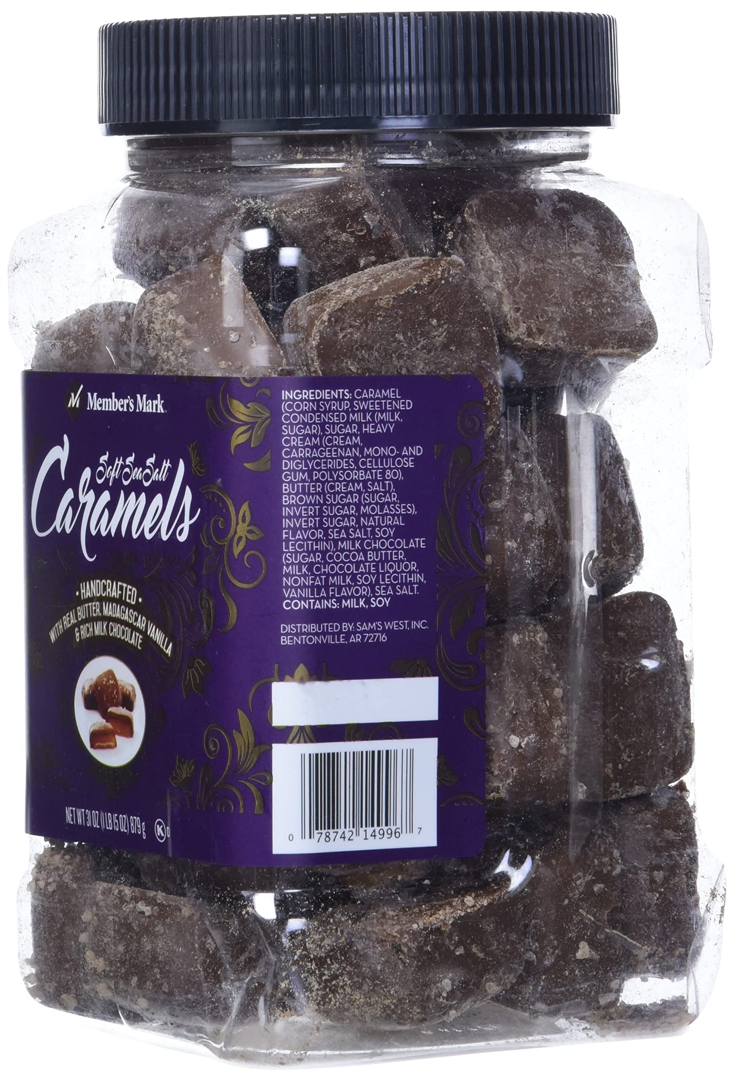 Member's Mark Sea Salt Caramels, 31 oz - Sweet & Salty Treat, Perfect for Gifting or Snacking