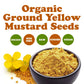Food To Live Organic Ground Yellow Mustard Seeds, 4 Pounds - All-Natural, Vegan Spice For Flavorful Cooking And Seasoning, Non-G