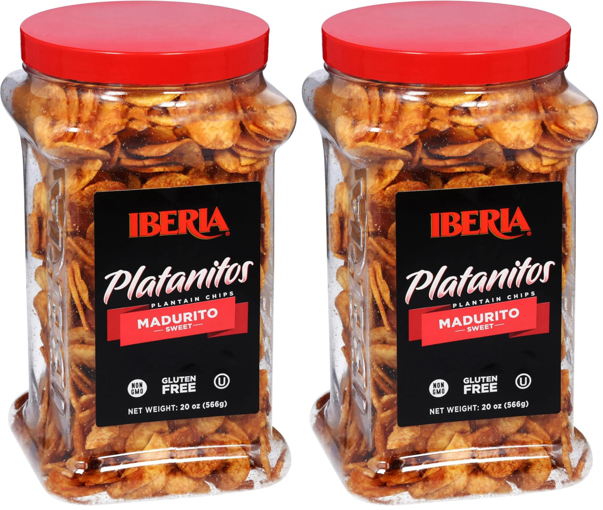 Iberia Maduritos Naturally Sweet Plantain Chips, 20 Ounce (Pack of 2)