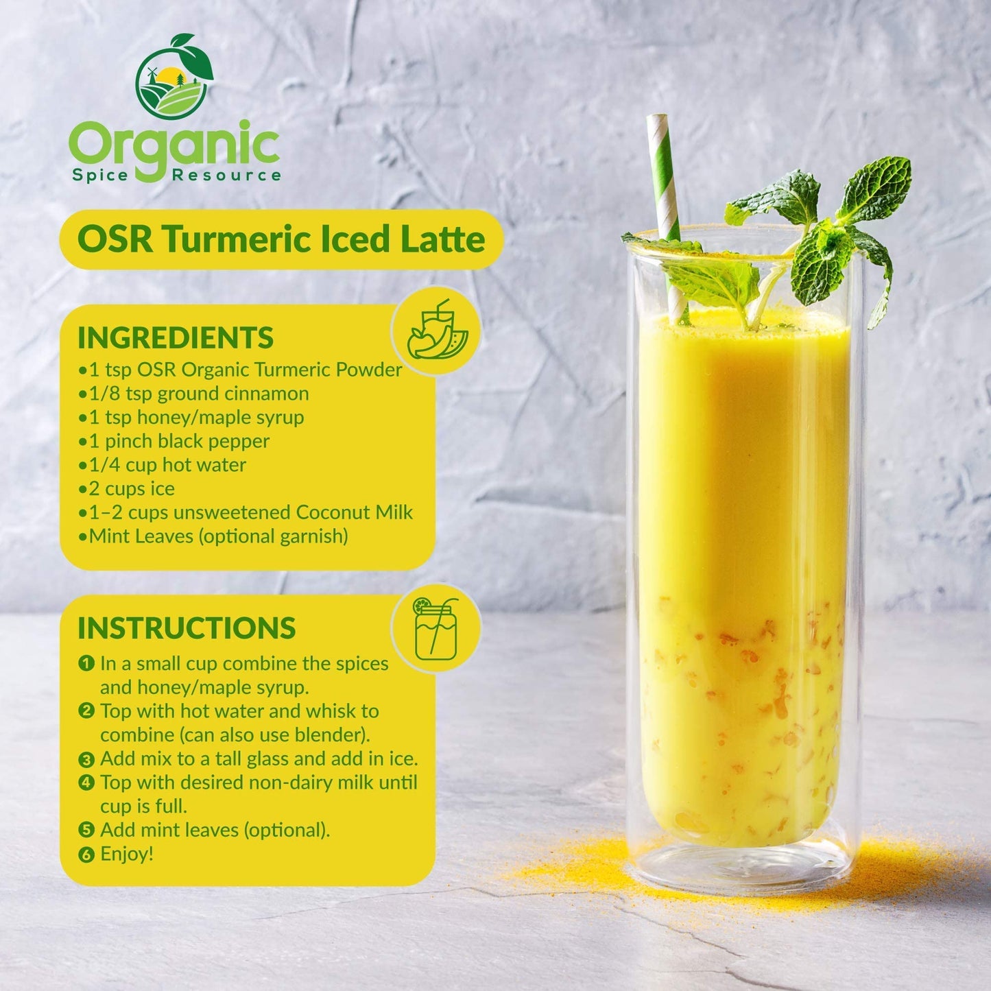 Organic Turmeric Powder W/Curcumin | 32 Ounce (Pack Of 2) | Usda Organics And Non-Gmo | 100% Raw And Natural By Osr