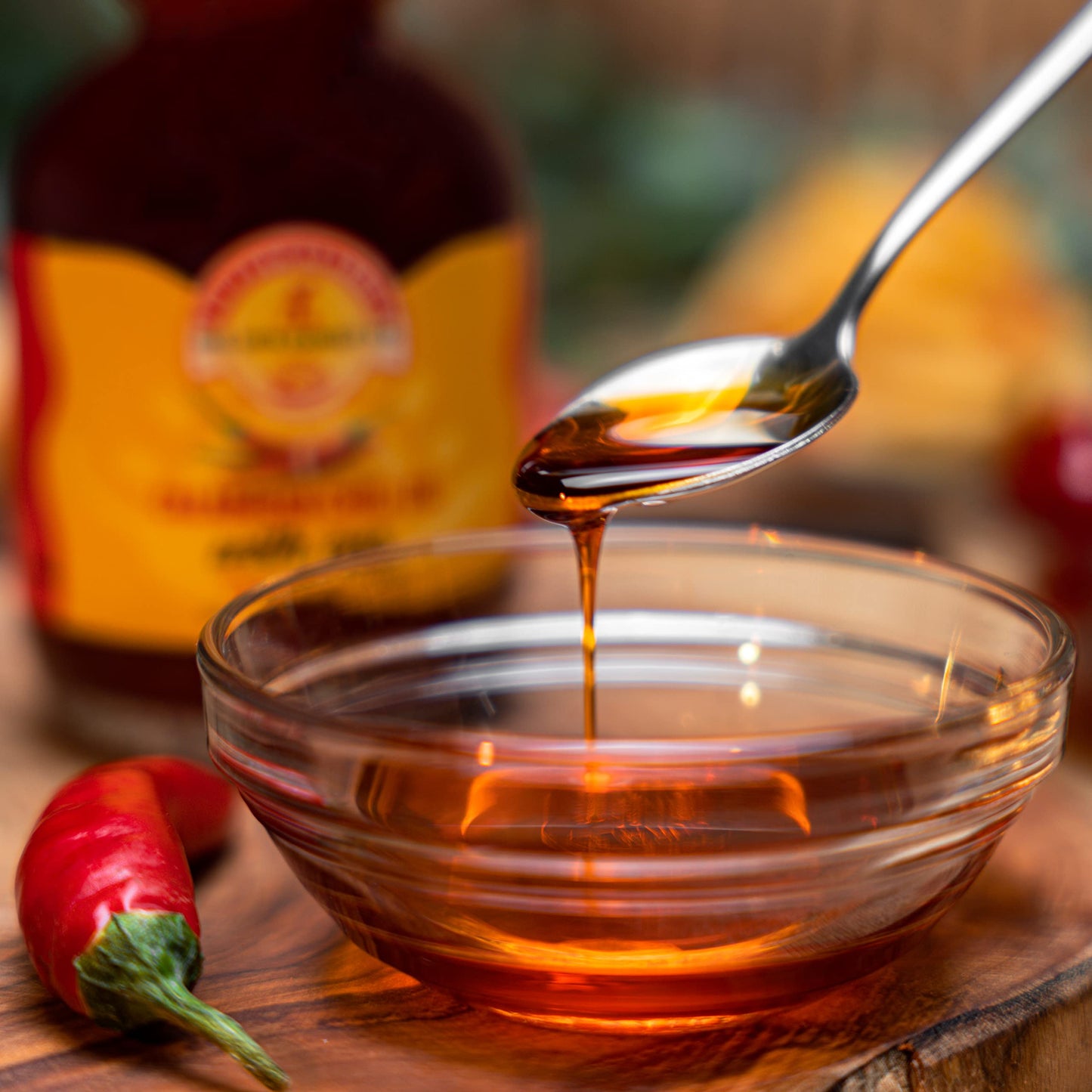TuttoCalabria, Calabrian Chili Pepper Infused Oil, Calabrian Peppers infused with 100% Extra Virgin Olive Oil, 10 ml 6.7 oz