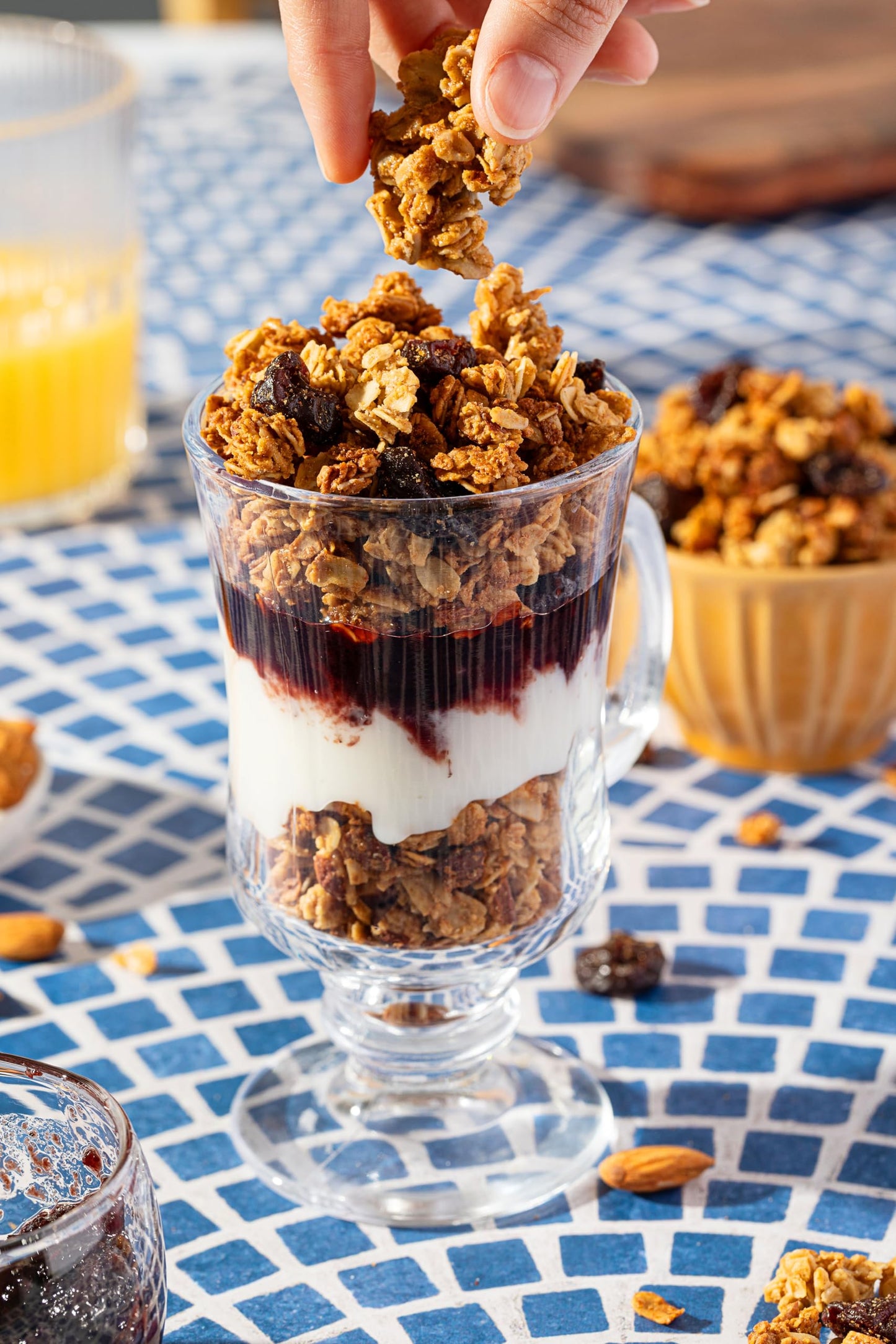 Jessicas Natural Foods Gluten-Free Almond Cherry Granola 11 oz. - All-Natural Granola, Non GMO Breakfast Cereal and Snack, Cert