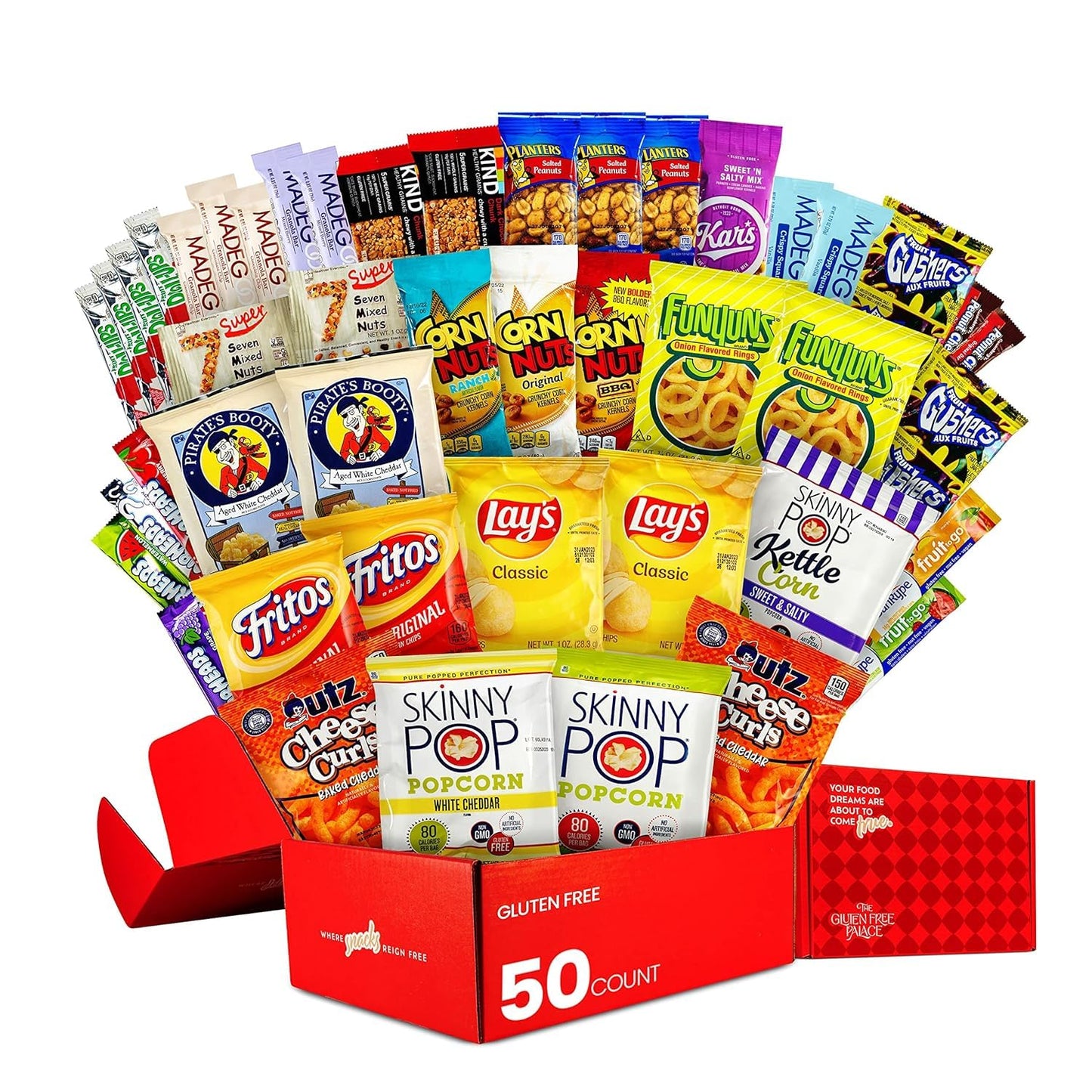 Gluten Free Palace Healthy Snack Variety Box - Mothers Day Snack Basket - Father's Day Food Gifts - Adults, College Students & C