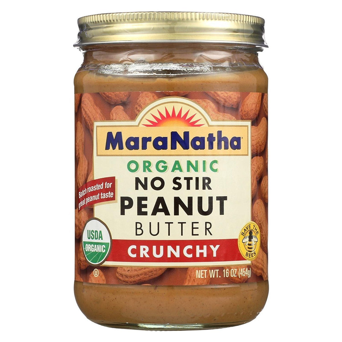 Maranatha Organic Peanut Butter No Stir Crunchy (6X16 Oz)