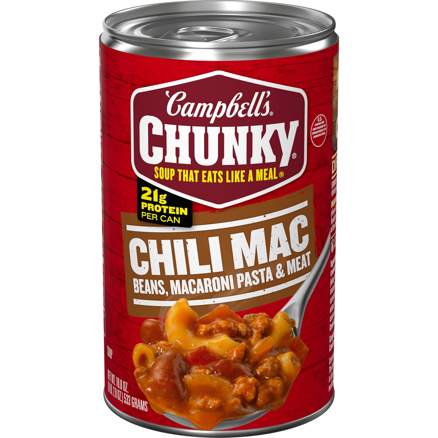 Campbells Chunky Soup, Chili Mac Soup, 18.8 Ounce Can