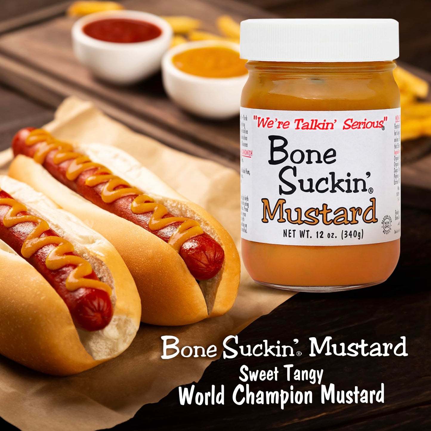 Bone Suckin Mustard 12 Ounce