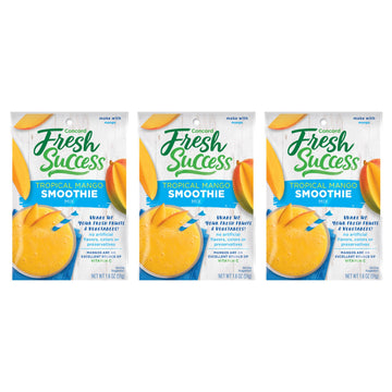 Concord Foods Tropical Mango Smoothie Mix - Fruit Flavor With No Artificial Flavors, Colors, Or Preservatives - Ideal For Fresh Fruit Smoothies - 1.8 Oz Pouch For Healthy Smoothies (Pack Of 3)