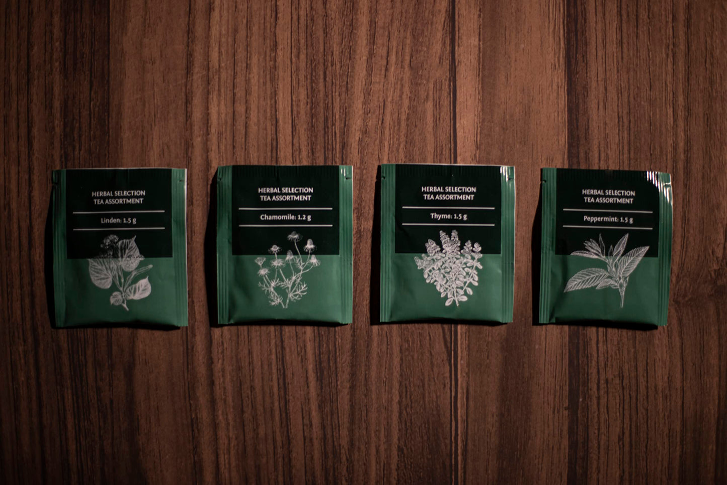 Acorus Herbal Selection Tea Set, Natural Herbal Tea Variety Pack, Assorted Tea Box, Tea Gift Set Of 4 Different Teas, Herbal Tea