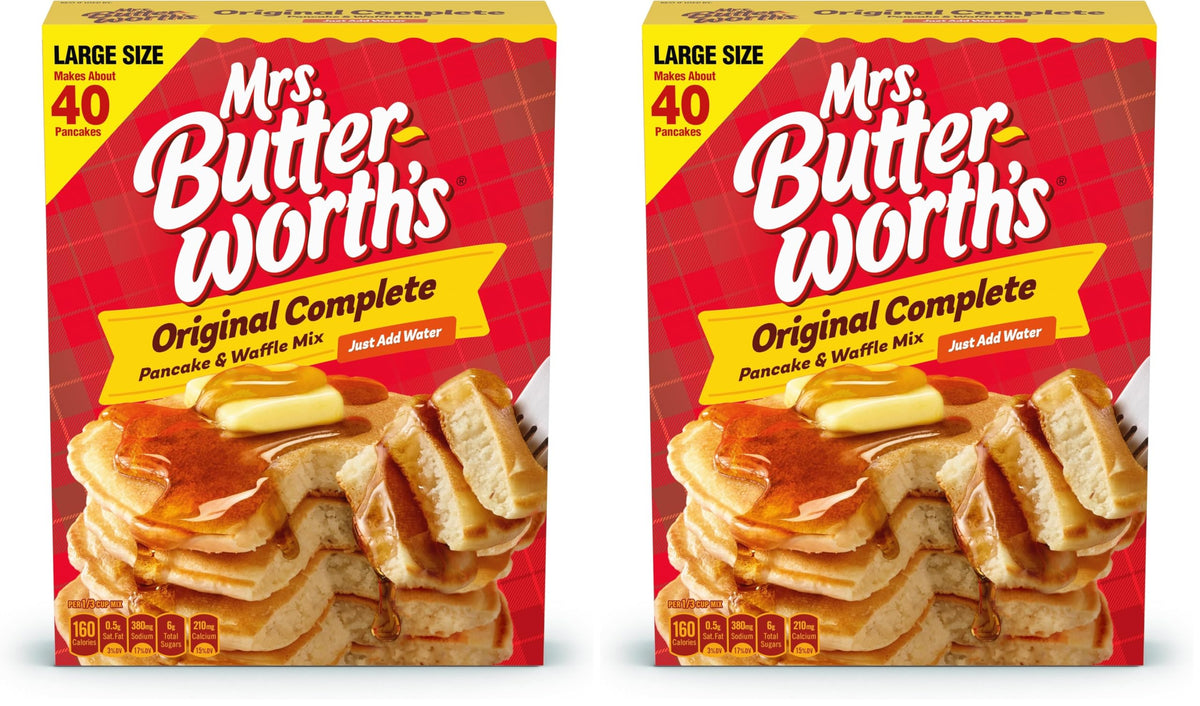 Mrs. Butterworth Pancake and Waffle Mix, 32 Ounce (Pack of 2)
