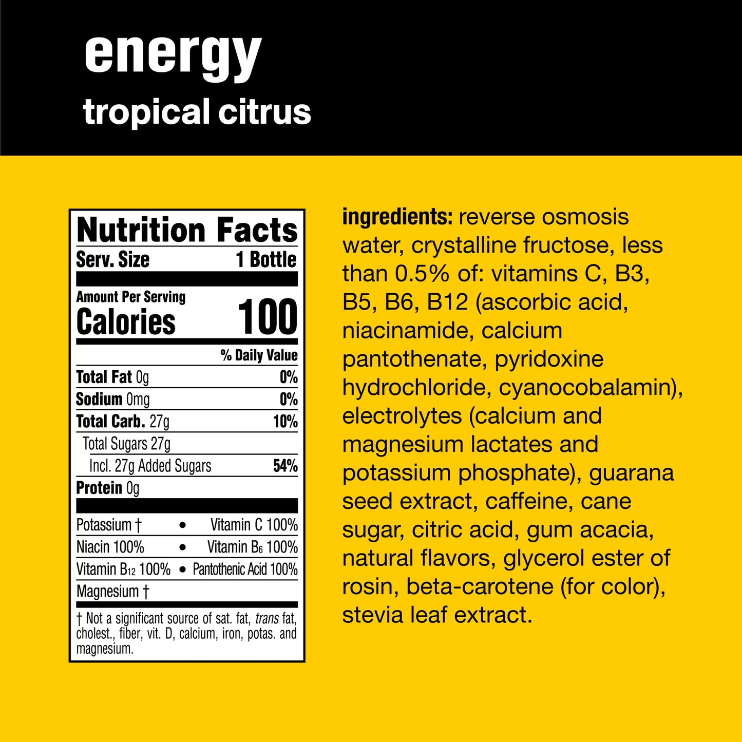 Glaceau - Vit Water Energy - CS of 12-20 FZ (12x20 FZ)