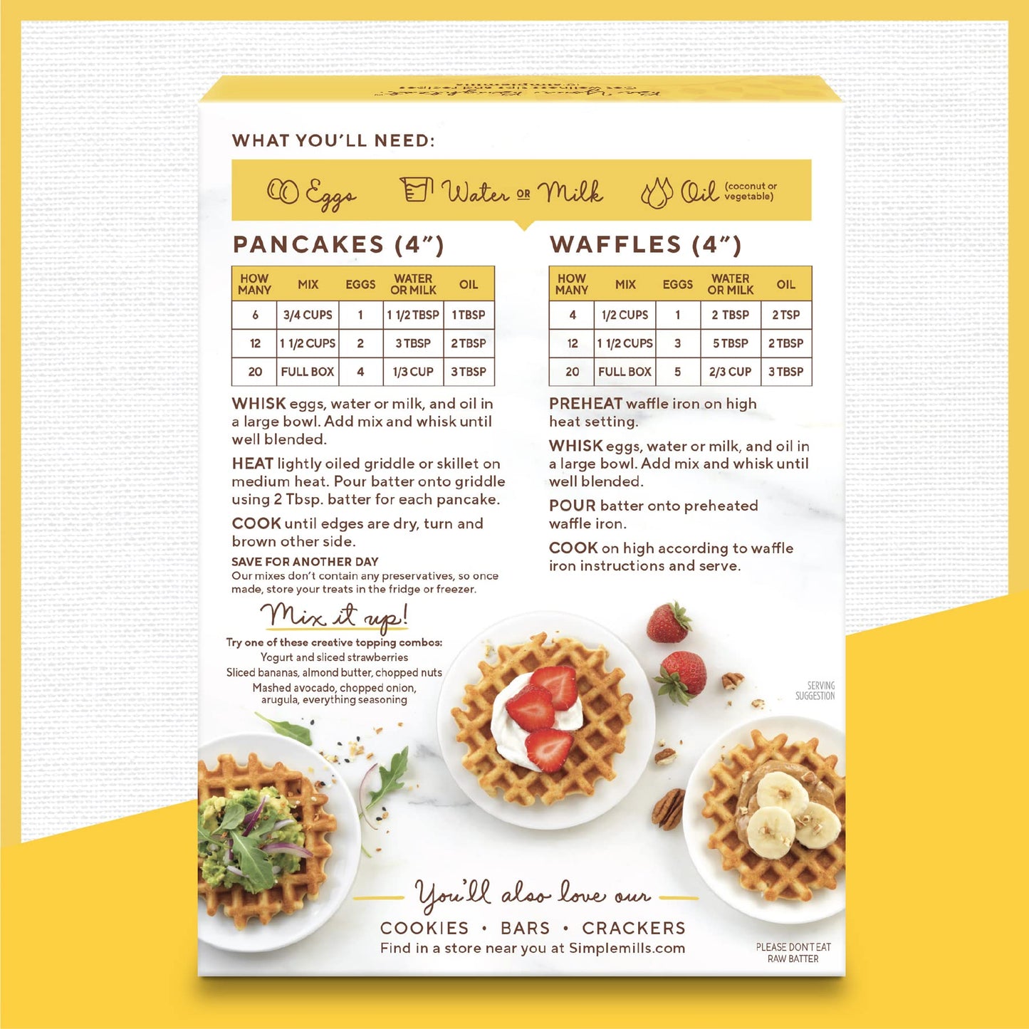 Simple Mills Almond Flour Pancake Mix & Waffle Mix, Gluten Free, Made With Whole Foods, (Packaging May Vary), 10.7 Ounce (Pack Of 1)
