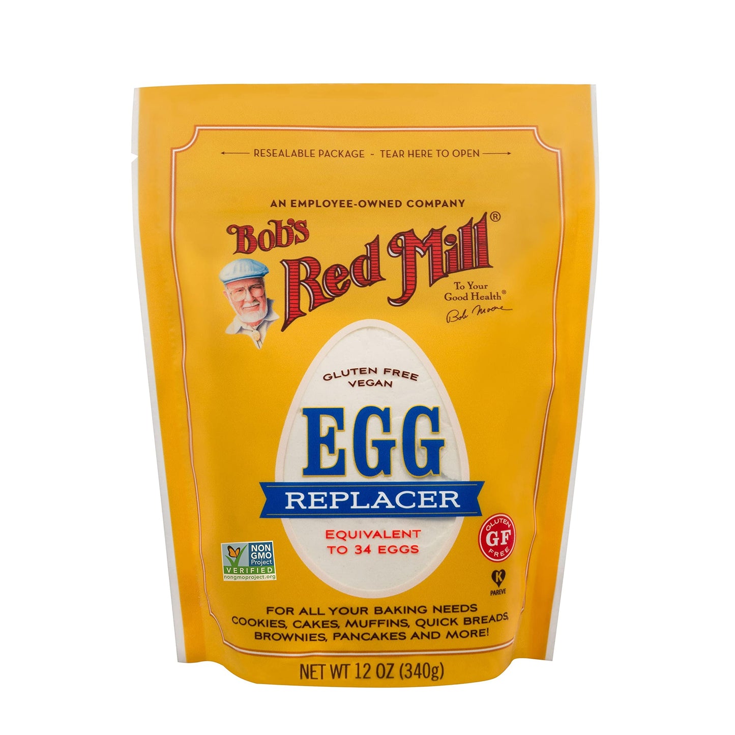 Bobs Red Mill GF Egg Replacer, Resealable Stand up Bag (12 Ounce (Pack of 1))