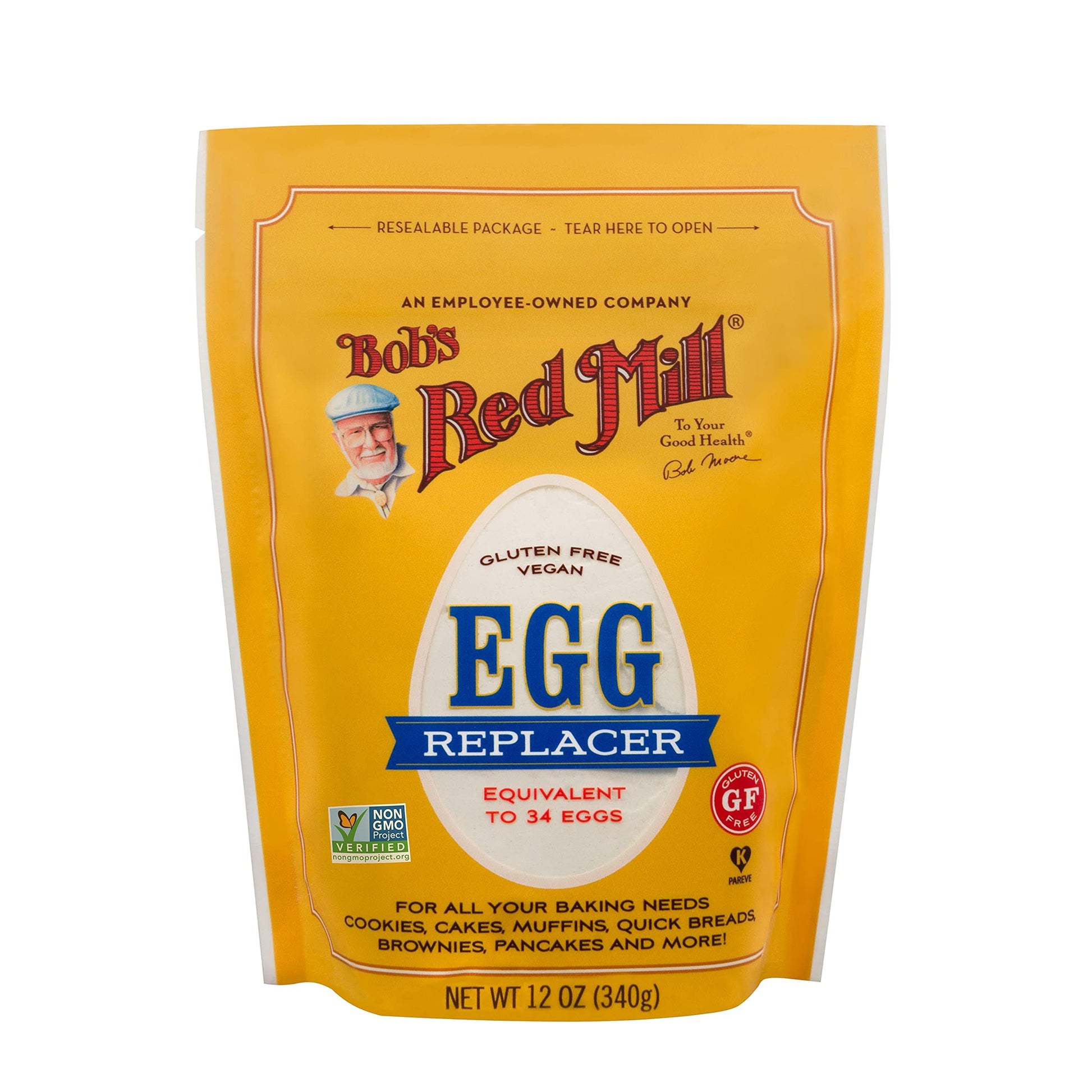 Bobs Red Mill GF Egg Replacer, Resealable Stand up Bag (12 Ounce (Pack of 1))