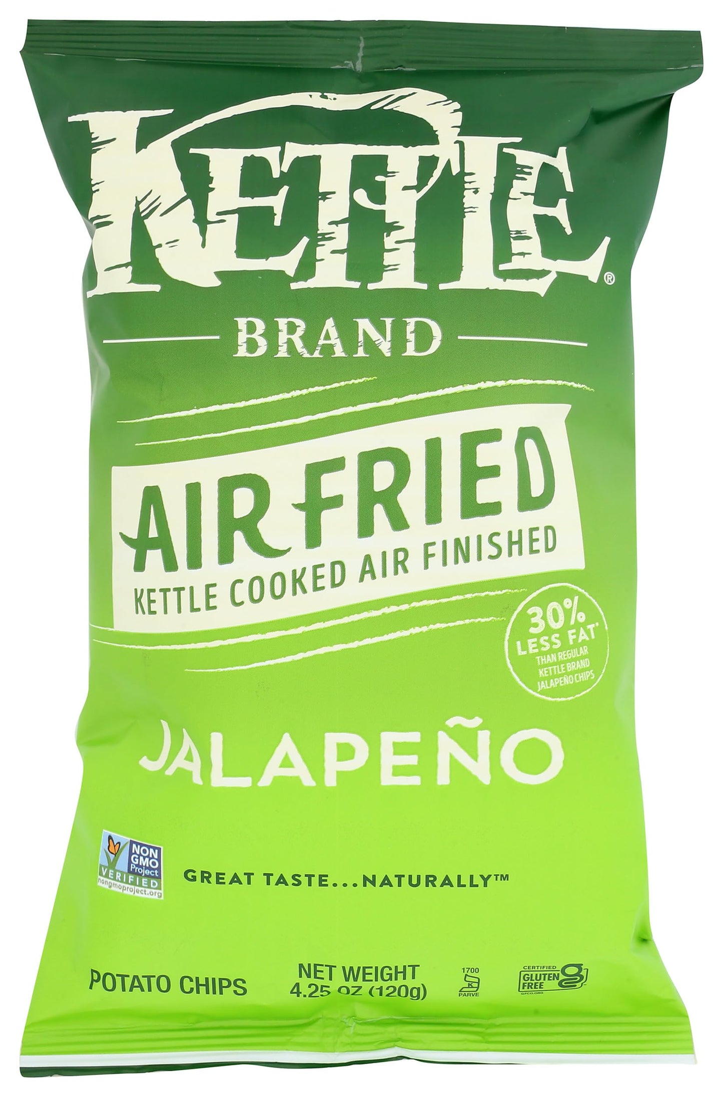 Kettle Foods, Chips Air Fried Jalapeno, 4.25 Ounce