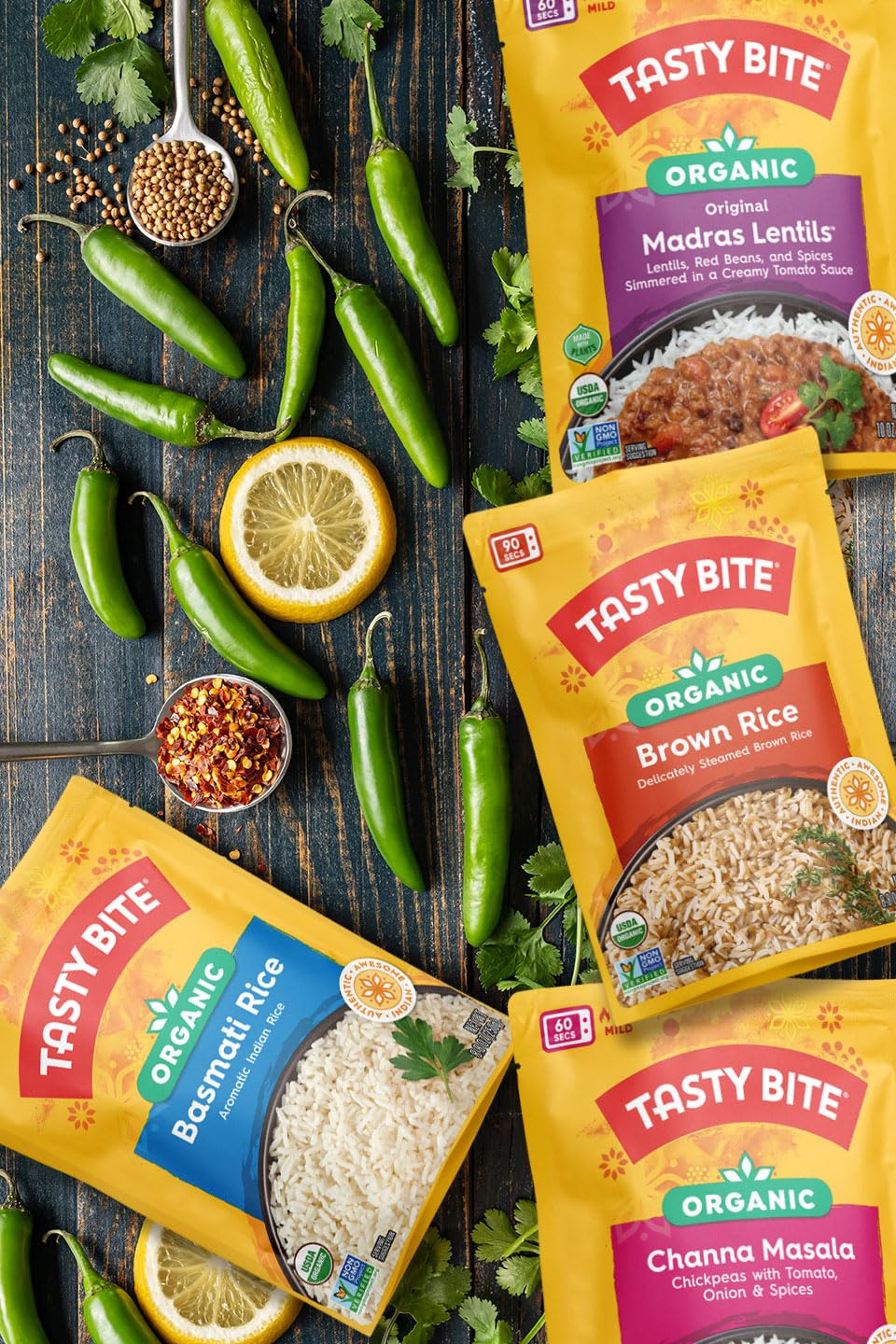 Tasty Bite Indian Madras Lentils, 10oz Pouches (Pack of 8)