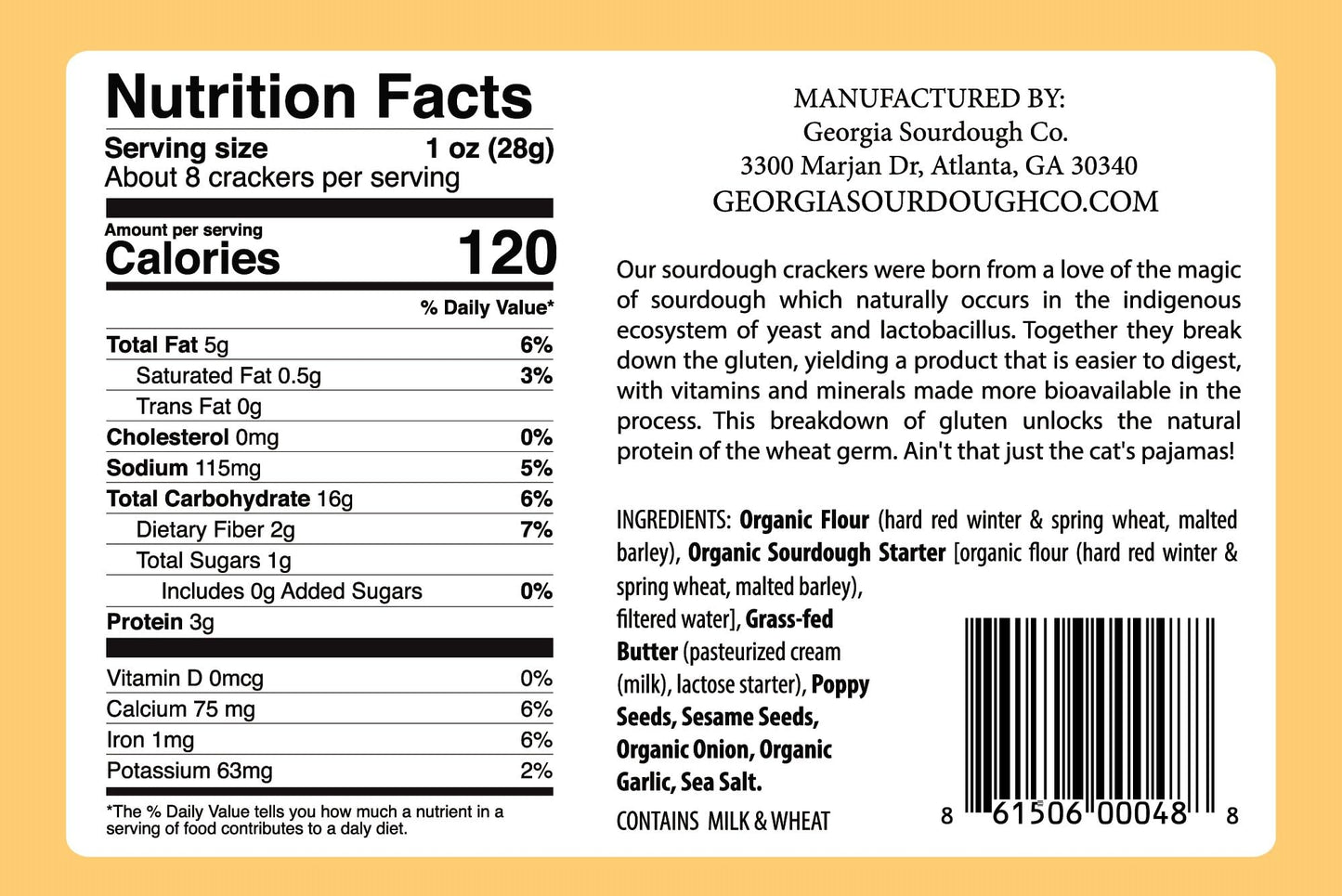 Everything Sourdough Crackers (4 pack)