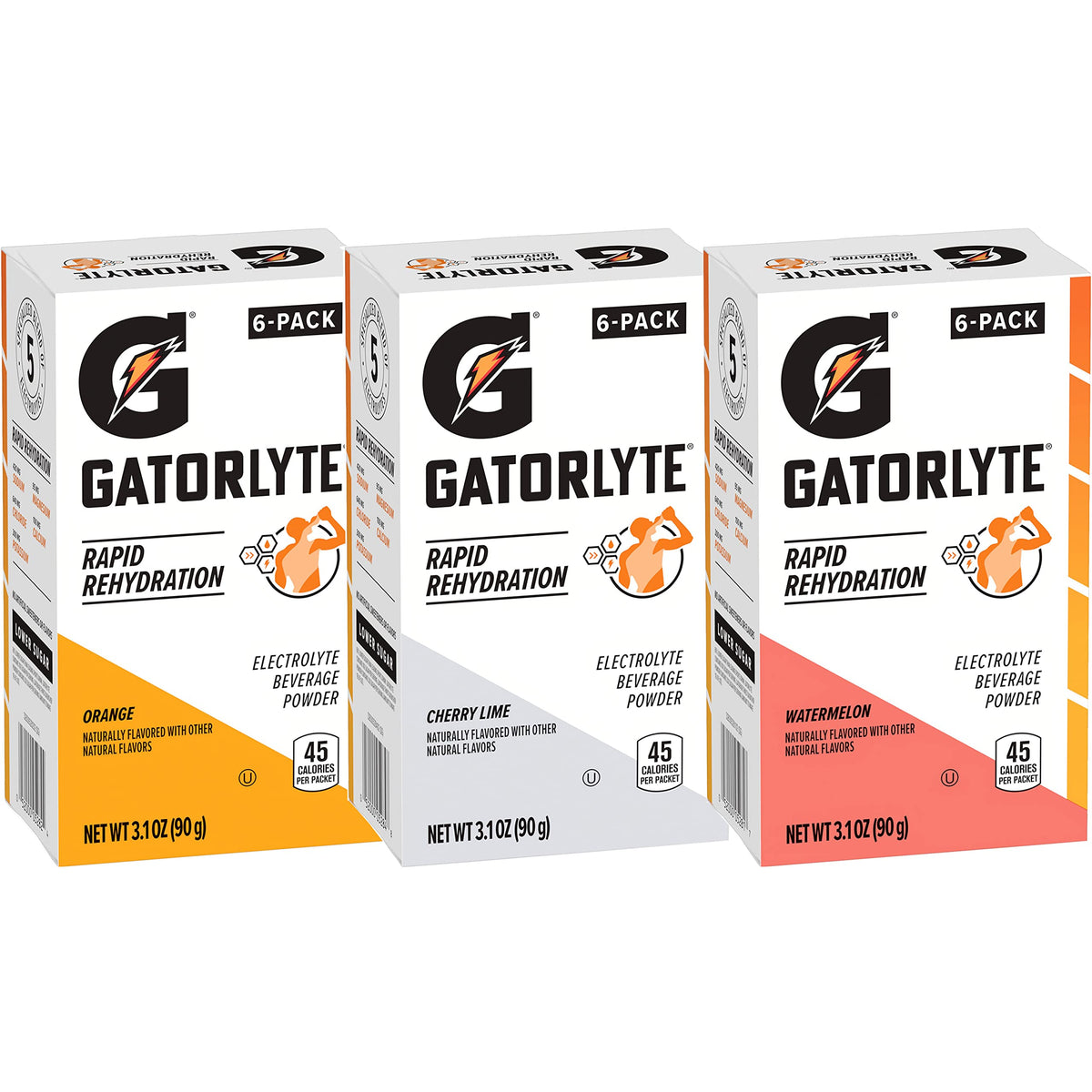 Gatorlyte Rapid Rehydration Electrolyte Beverage, Variety Pack, Lower Sugar, Specialized Blend Of 5 Electrolytes, No Artificial