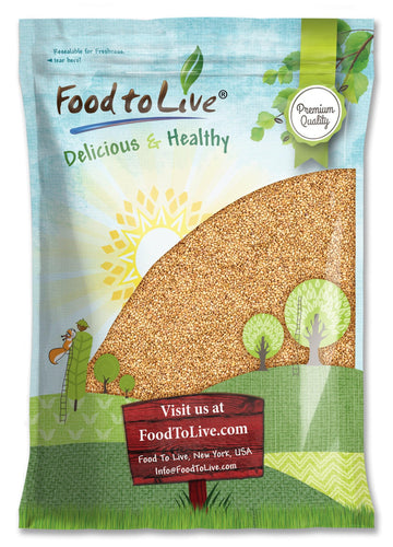 Food to Live Golden Flax Seeds, Premium Whole Flaxseeds, Raw, Vegan, Kosher, 10 Pounds