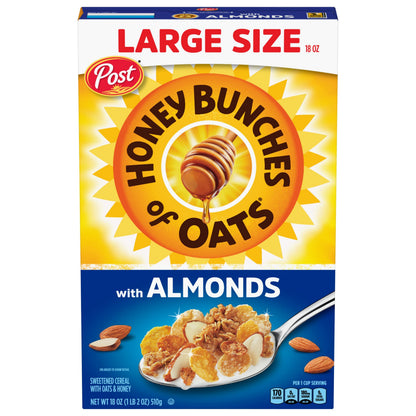 Post Honey Bunches Of Oats Honey Bunches Of Oats Almond, 18-Ounce