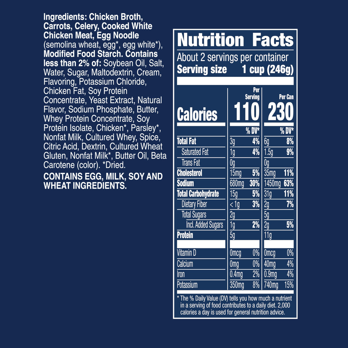 Progresso Light, Creamy Chicken Noodle Canned Soup, 18.5 oz