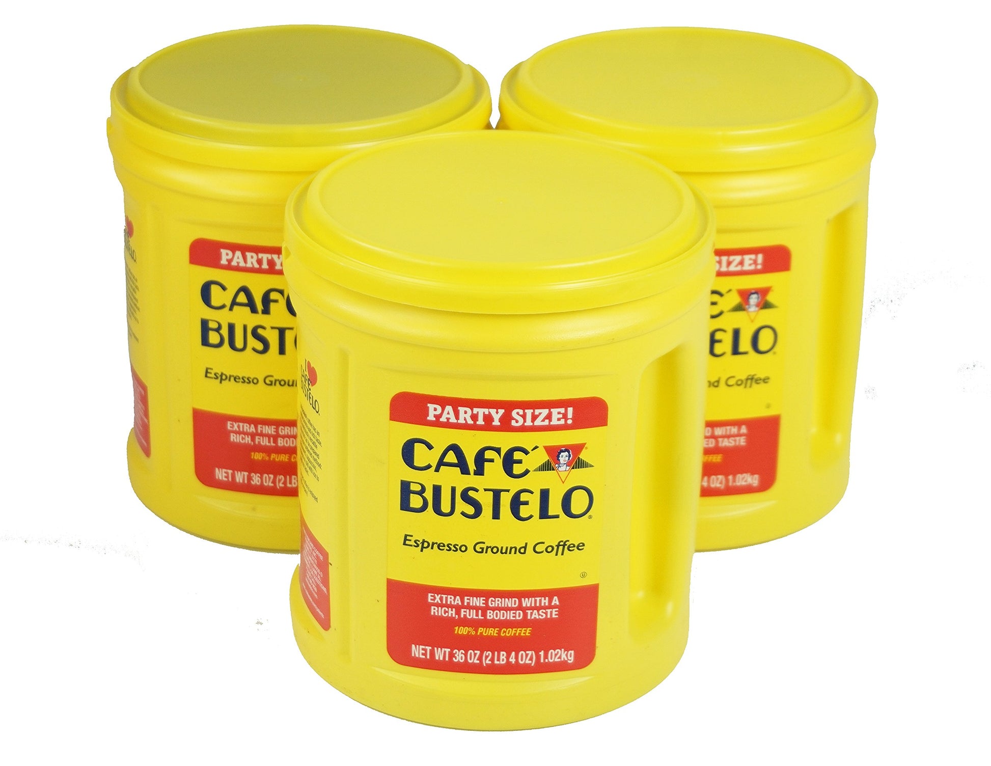 Caf   Bustelo Espresso Dark Roast Ground Coffee, 36 Ounce (Pack of 3)