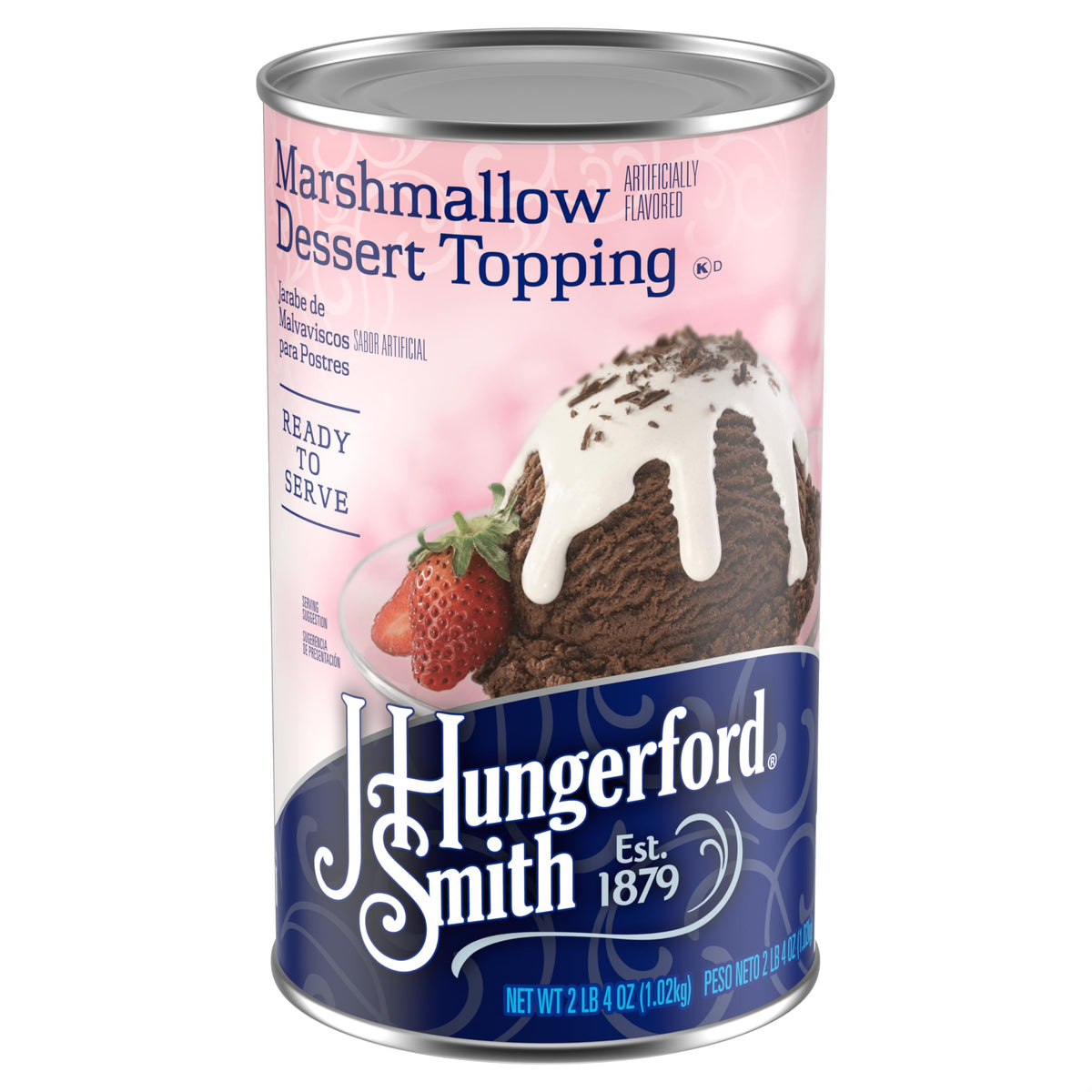 J Hungerford Smith Marshmallow Dessert Topping, 36 Ounce (Pack of 6)