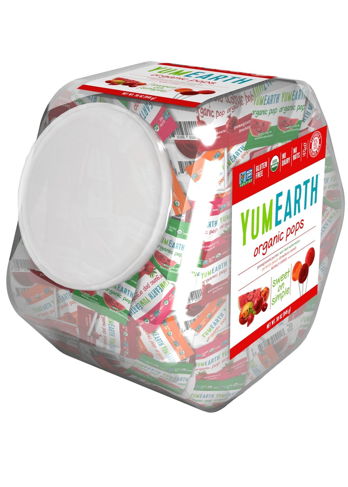 YumEarth Organic Lollipops, Assorted Flavors - Allergy Friendly, Non GMO, Gluten Free, Vegan (Packaging May Vary) (125 Count, Variety Pack)