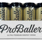 PROBALLER Ultra Premium Energy Drink, Natural Energy, Organic Blue Agave, Guarana, 12 fl oz, Pack of 15