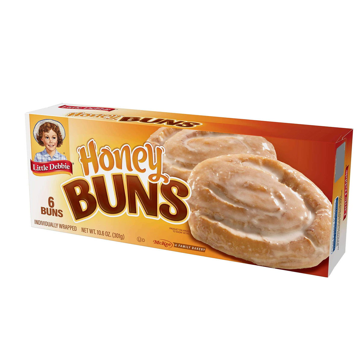 Little Debbie Honey Buns, Individually Wrapped Breakfast Pastries, 10.6 oz (Pack of 16)