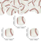 48 Pcs Edible Baseball Cupcake Toppers Wafer Paper Sports Balls Cupcake Picks Edible Baseball Cupcake Decorations For Sports Bas