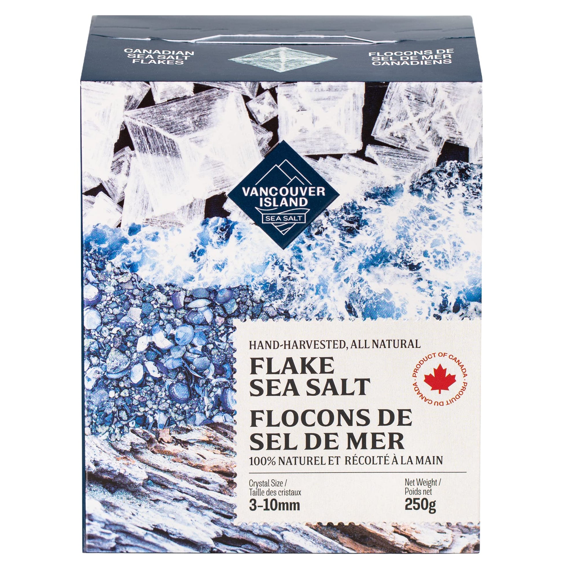 Flaky Sea Salt - 8.8 Oz Of Large Flake Salt - Hand Harvested On Vancouver Island - Perfect For Seasoning, Baking, Cooking, And F