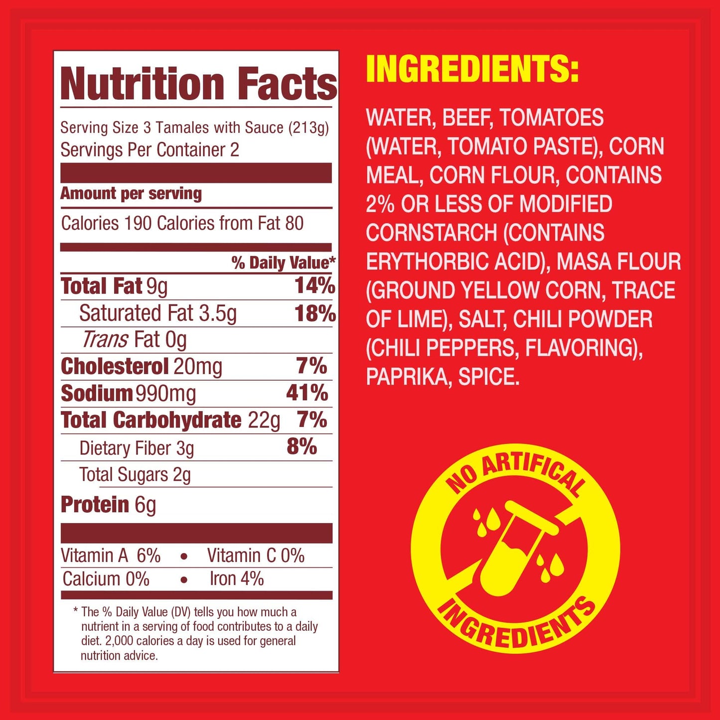 Hormel Beef Tamales, Canned Tamales, 15 Ounce (Pack of 4), Model 00213401