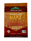 Hillside Lane Farm Chocolate Maple Graham Crackers - Allergen Free, Gluten Free, Vegan, Kosher Snack - 4 Pack, 5oz Bags