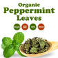 Food to Live Organic Peppermint Leaves, Dried Cut & Sifted, Non-GMO, Caffeine-Free, 8 Ounces