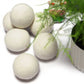 6 Pack All Natural Organic Wool Dryer Balls Xl Size - Reusable Chemical Free Natural Fabric Softener, Anti Static, Reduces Cloth