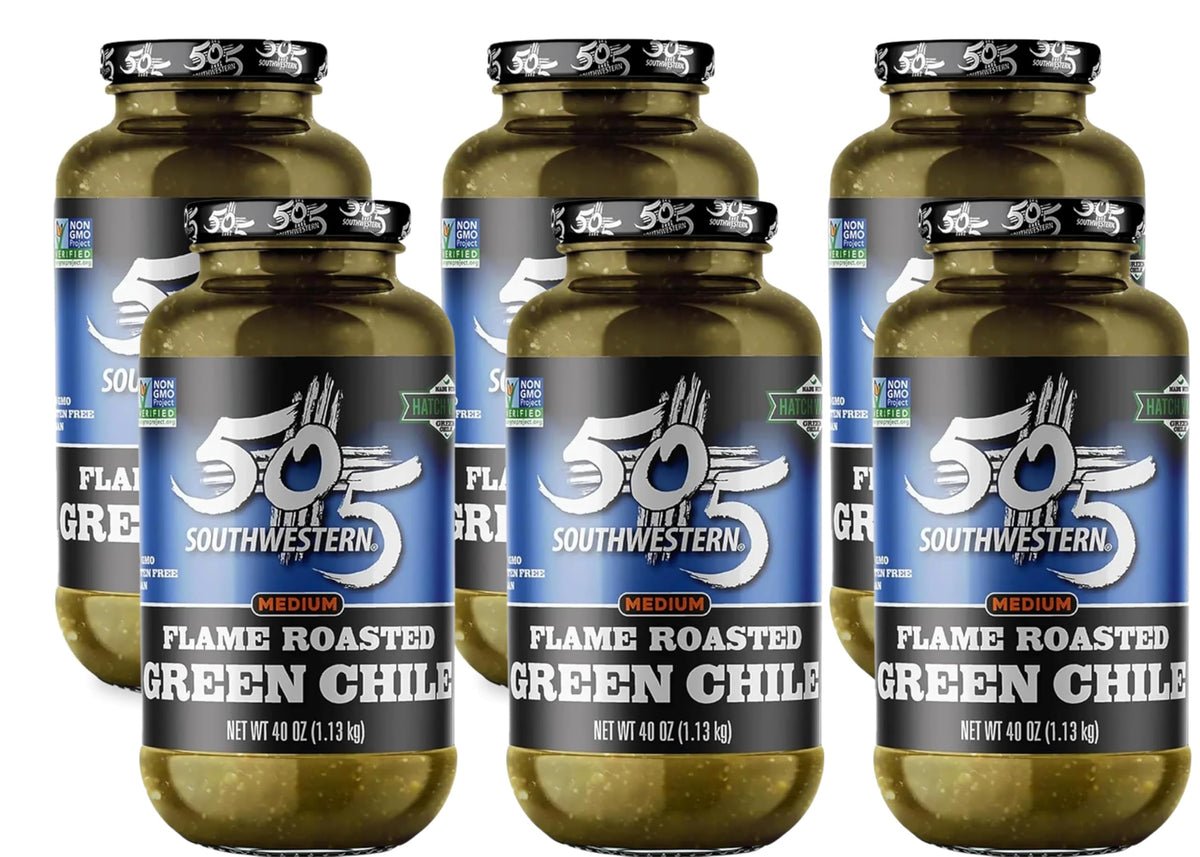 505 Southwestern Hatch Valley Diced Green Chiles  40 Ounce (6 Pack)
