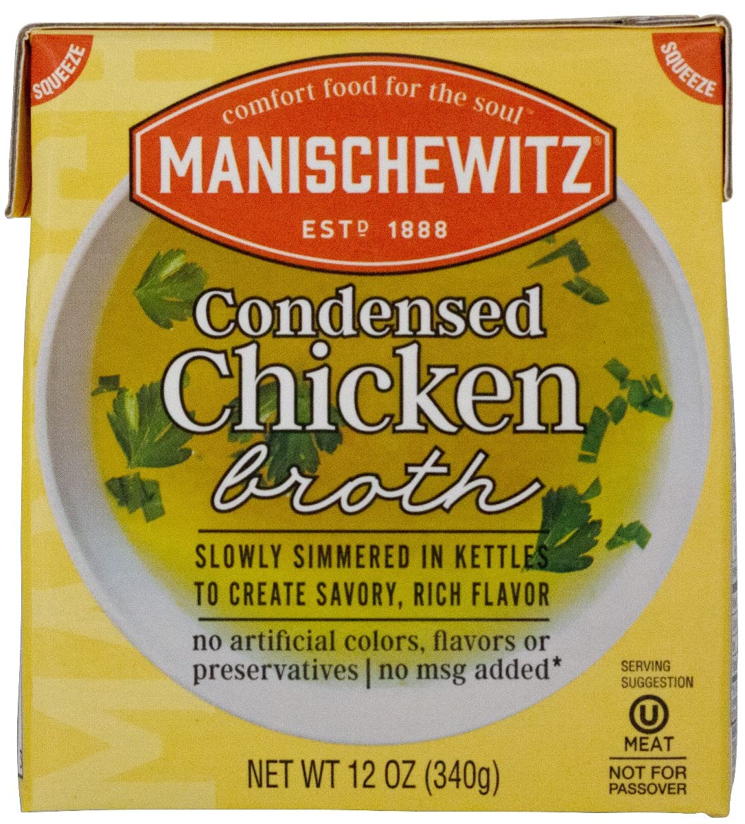 Manischewitz - Broth Chicken Condensed - Case Of 12-12 Fz