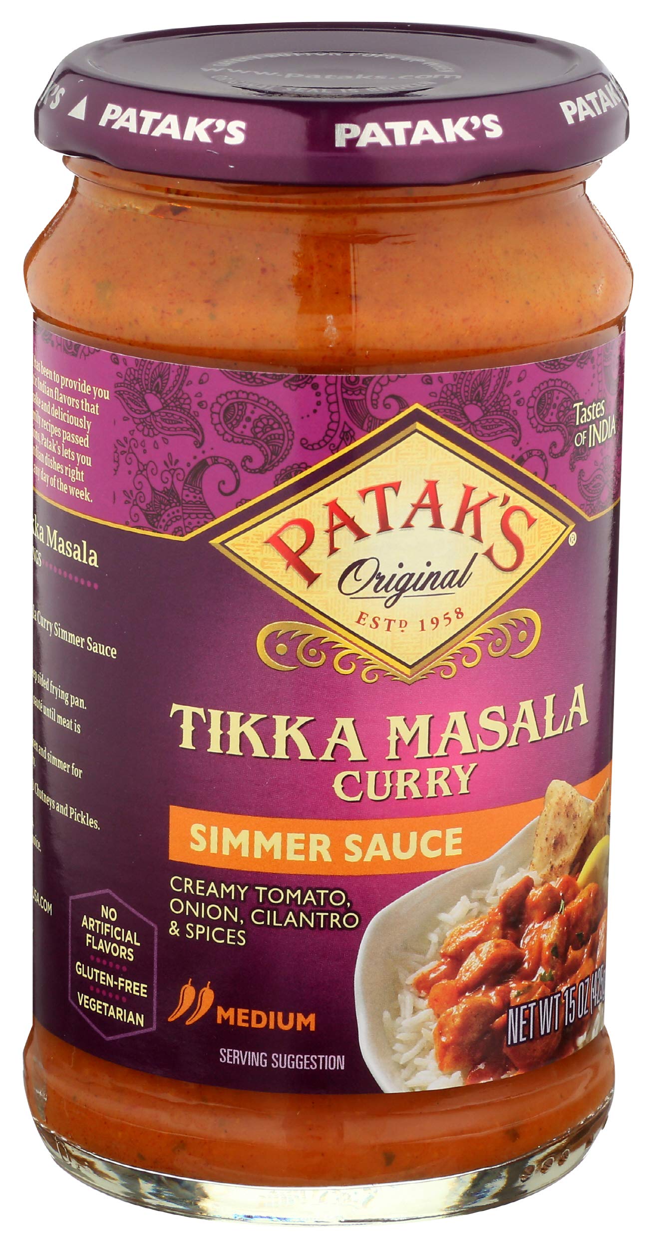 Pataks Tikka Masala All Purpose Sauce, 15 oz